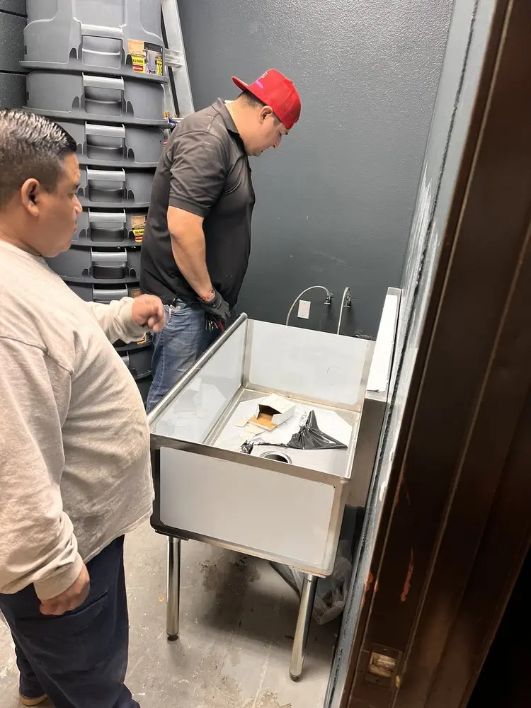 Commercial plumbing and sink installation in Ogden